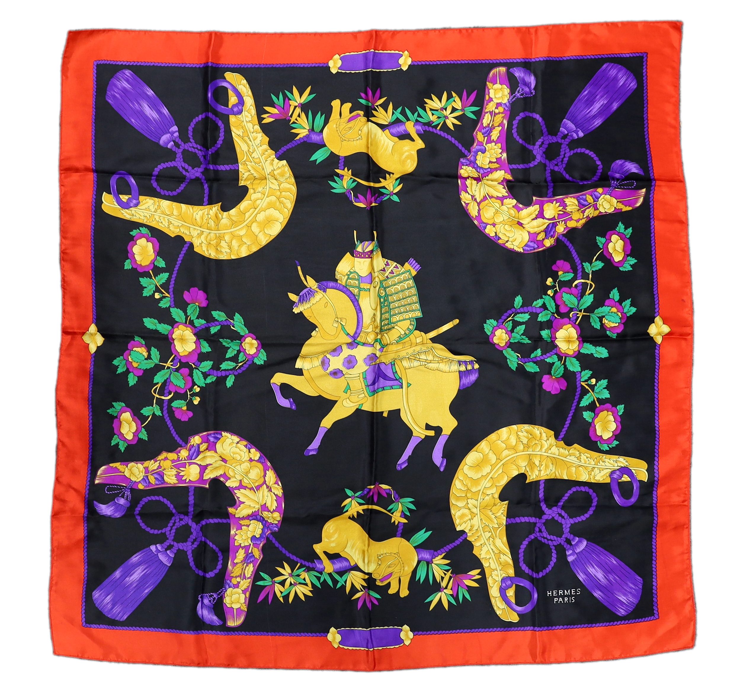 A Hermes silk scarf 90cm x 90cm
